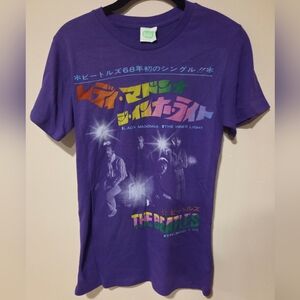 The Beatles Purple Graphic Tee Size Medium